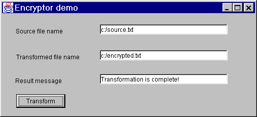 The Encryptor demo application