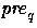 $\mbox{\em pre\/}_q$