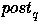 $\mbox{\em post\/}_q$