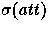 $\sigma(att)$