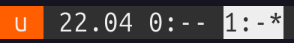 The Byobu status bar.